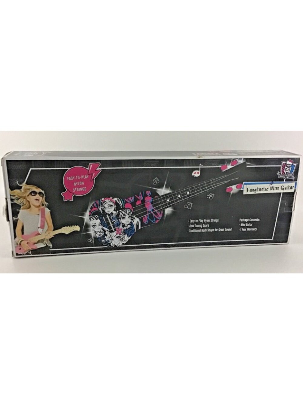 Monster High Fangtastic Mini Guitar Musical Instrument Easy To Play Toy SEALED - Picture 4 of 6